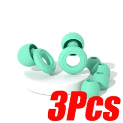 Loop Noise - Canceling Waterproof Ear Plugs for Sleep and Swim, Silicone Hearing Protection for Children (3Pcs Green)