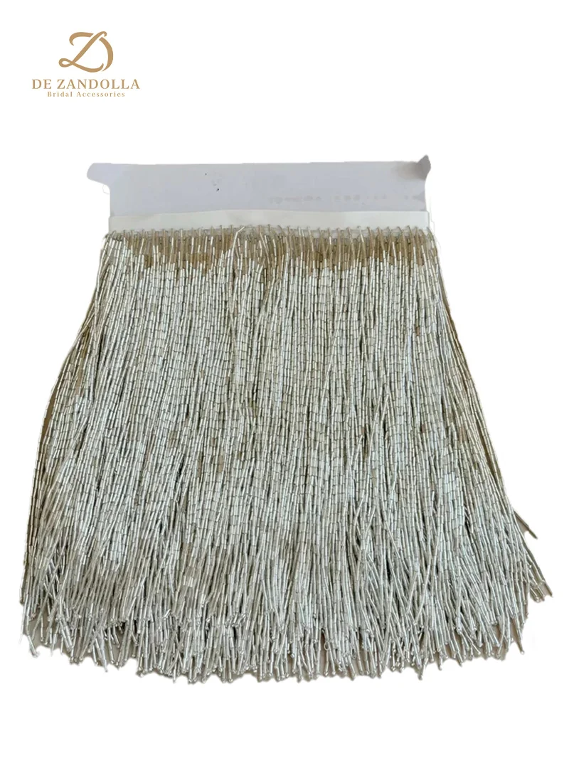 5 야드 그린/블랙/실버 바느질 구슬 술 골드 무거운 수제 프린지 패션 액세서리 공예 커튼 파티 드레스 트림