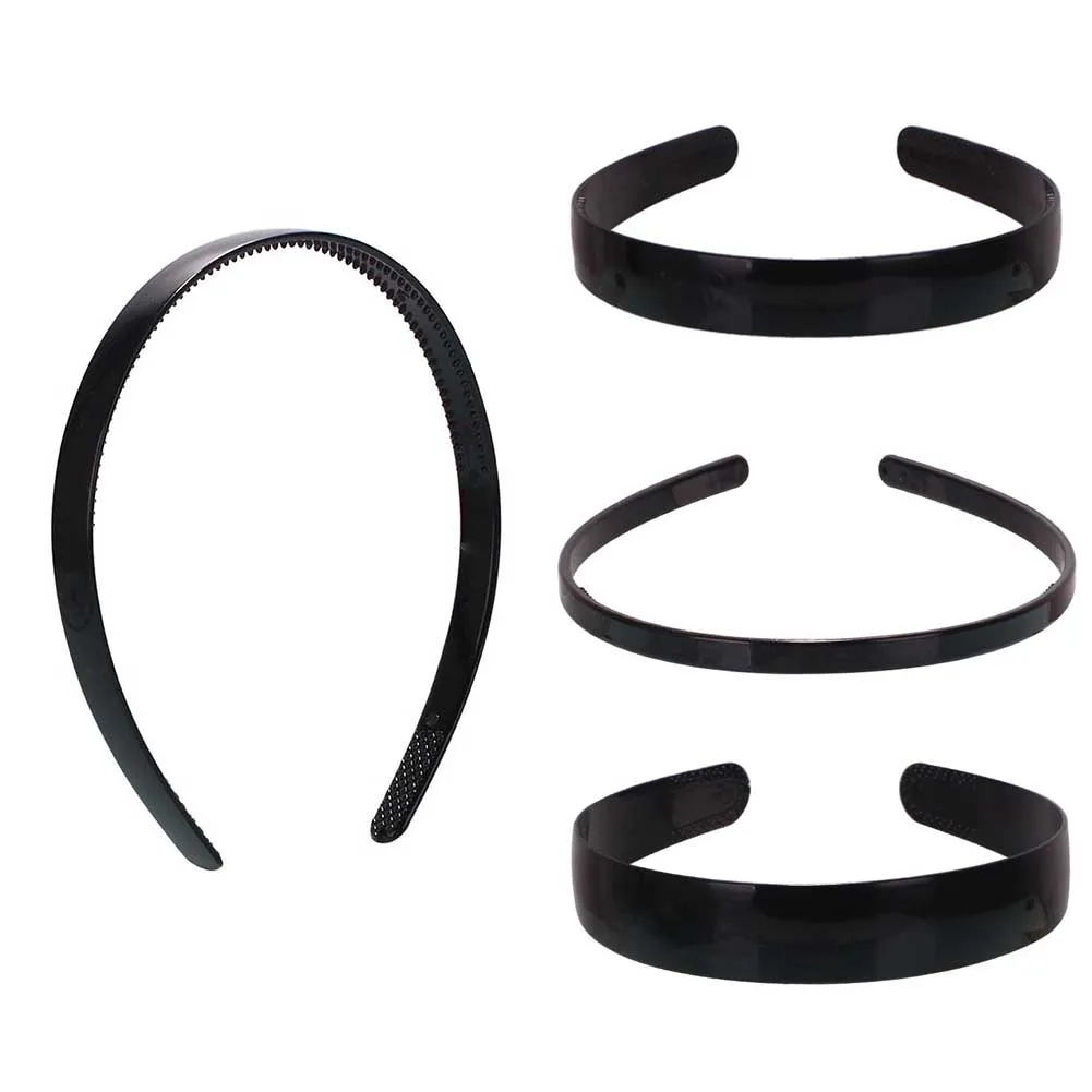 

Black Fashion Wave Mens Women Unisex Plastic Black Wavy Hair Head Hoop Band Sport Headband Hair Accessories Headdress