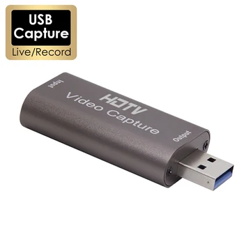Scheda di acquisizione video 4K USB 3.0 USB 2.0 HDTV Grabber Recorder per PS4 Gioco DVD Videocamera Registrazione fotocamera Streaming live