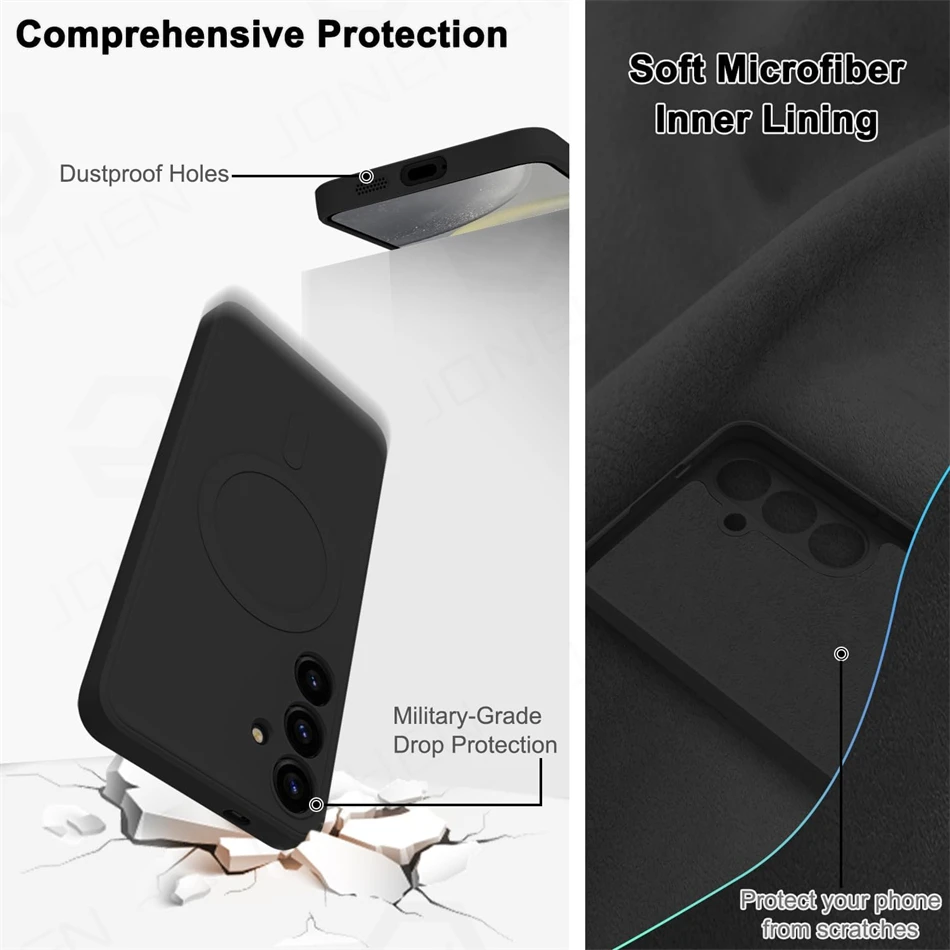 Magnetic Liquid Silicone Case with TPU Cover