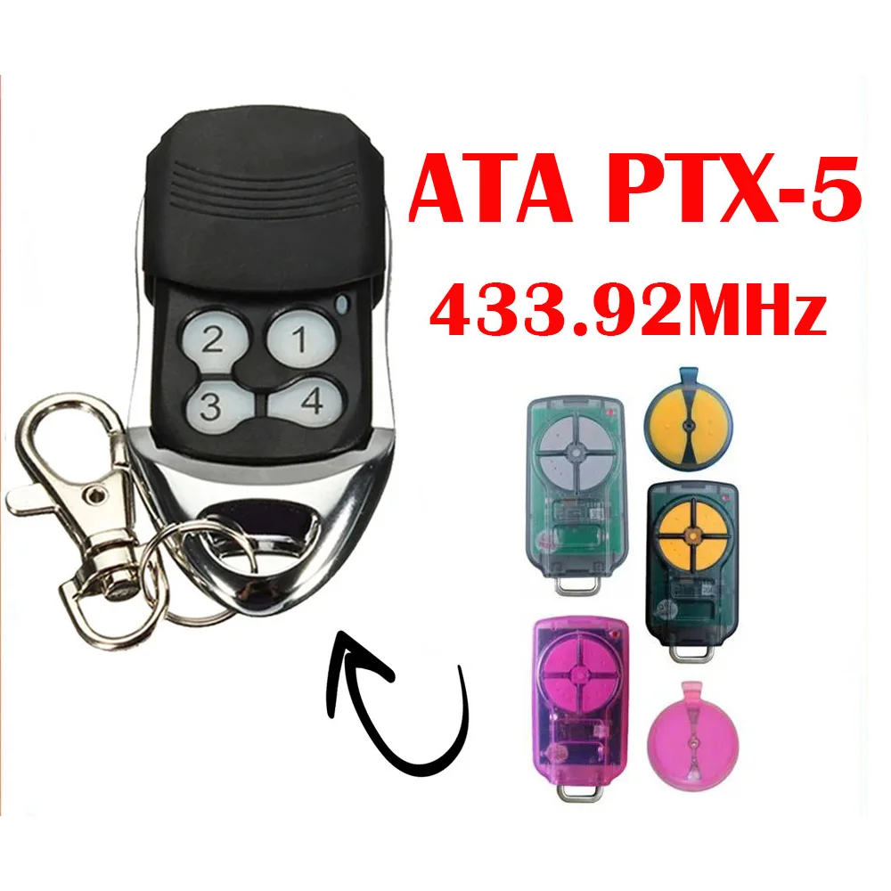 ATA PTX5V1 PTX5V2 Garage Door Remote Control 433.92MHz Rolling Code Replicator Gate Garage Door Opener Command 2