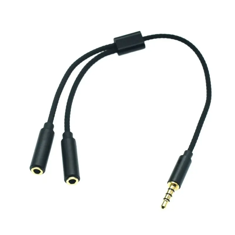 TECHNOBEBE.SHOP - Cavo Audio Jack 3,5mm Aux Sdoppiatore Adattatore Cuffie Microfono 0685071423578