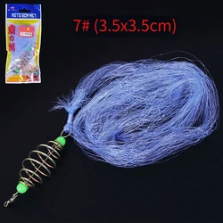 Luminous Bead Fishing Net Trap with Copper Design - Shoal Cast & Gill Feeder Netting (Size - 7)