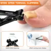 Sheeamy 2024 Clippers for Thick Nails for Seniors Angled Head Large German Toe Nail Clippers Heavy Duty Nail Clippers 5