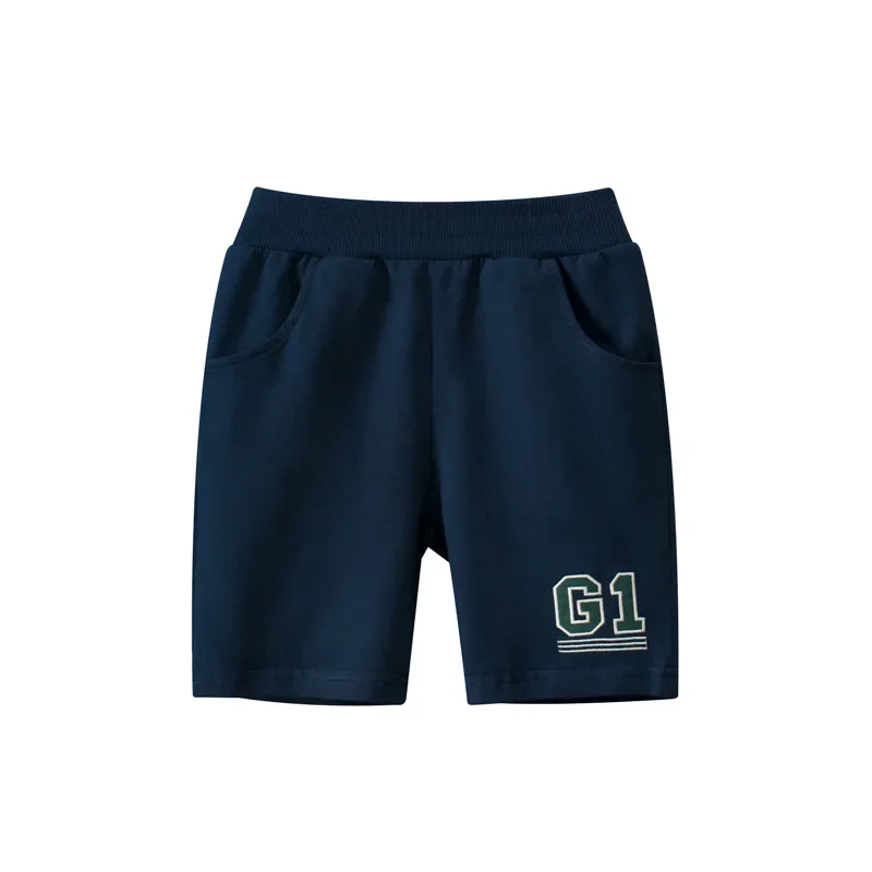 Boys Summer Shorts Elastic Waist Letters Print Sports