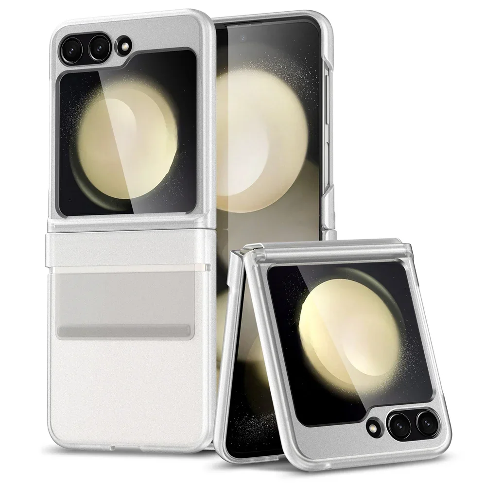 Luxury Skin-Friendly Shockproof Flip Case - Premium Hard Hinge Acrylic Slim Cover