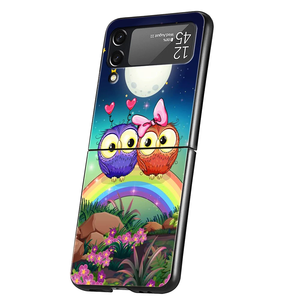 Adorable Owl Design Shockproof Transparent Phone Case