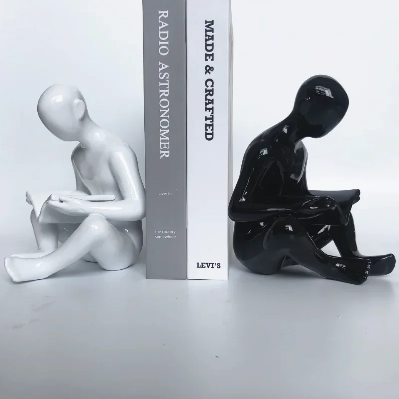 골든 보이 북엔드 북 스탠드 거치대 책장 책상 정리함 선반, 사무실 액세서리 문구, 크리에이티브 2 개