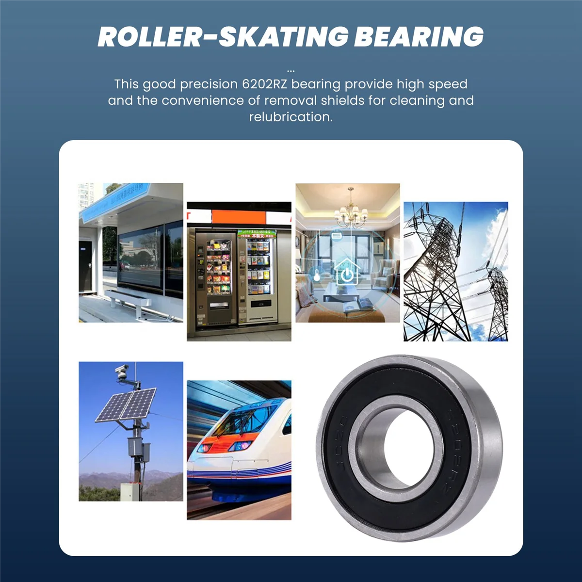 Replacement 6202RZ Ball Bearings 35x15x11mm