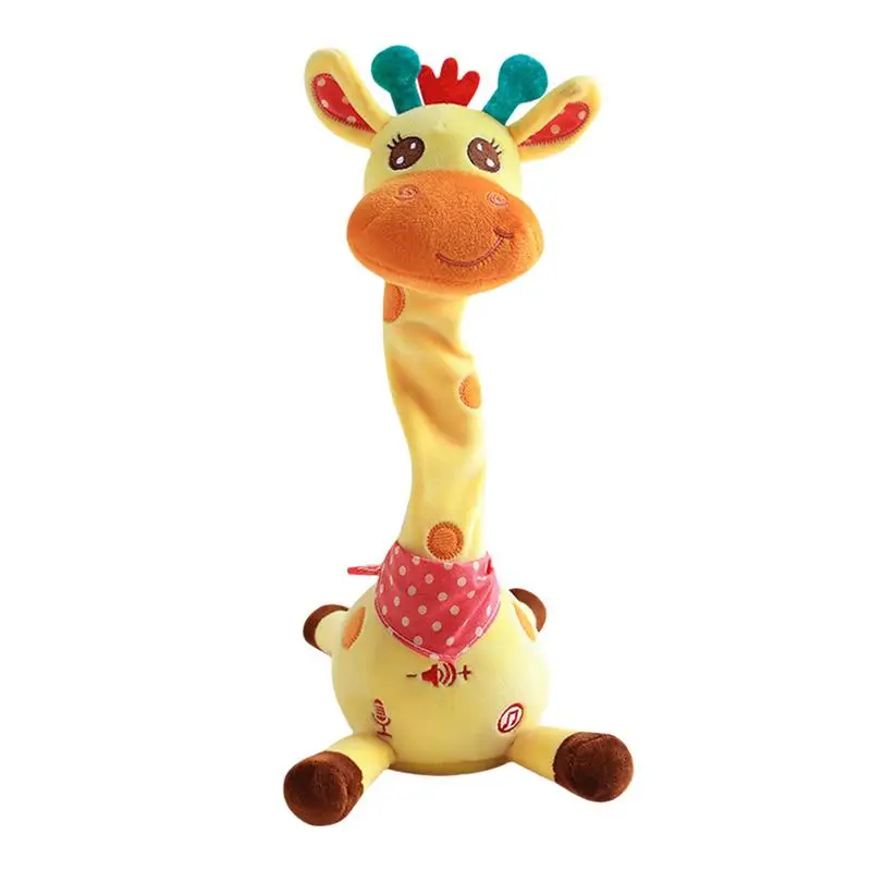 

Talking Repeating Giraffe Dancing Giraffe Musical Toys Funny Light Up Singing Musical Giraffe Speaking Recording Plush Birthday