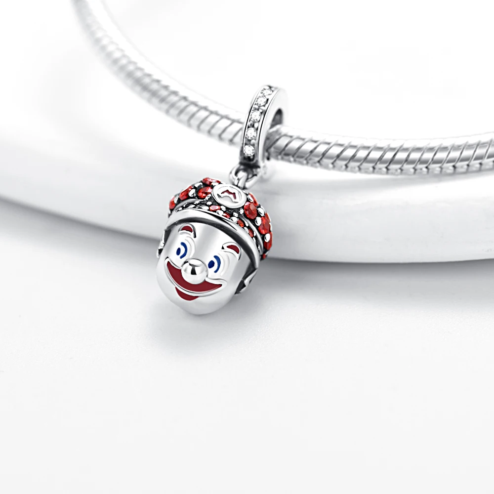 925 Sterling Silver Beads Charms Herocross Minnie Mickey Fit Original Pandora Bracelet DIY Jewelry Christmas Gift