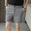 2022 Summer High Quality Men Suit Shorts Fashion Simple All Match Casual Straight Short Pant Male Social Business Casual Pants 3