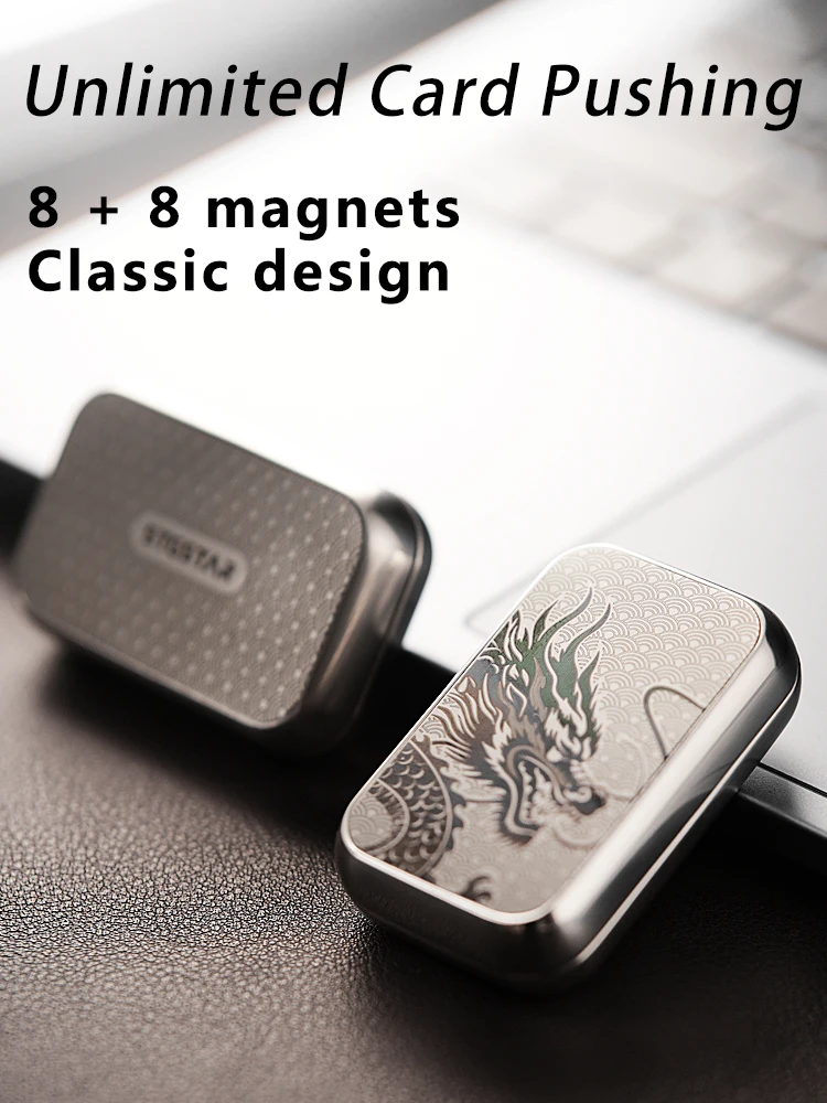 EDC magnetic infinite-position mechanical card-pushing stress-relieving toys metal fidget spinners adult stress-relieving toys anti stress toys fidget toys mini fingertip toy