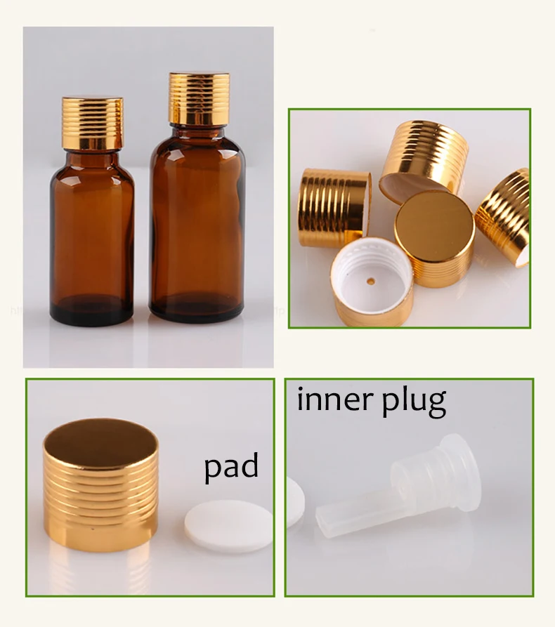 10 Stück/Los Bernsteinfarbene Lichtundurchlässige Glasflaschen mit Tropfverschluss, Auslaufsicher, für Kräuter- und Ätherische Öle, Verpackung zum Nachfüllen, Aromatherapie, Hautpflege – Detail 3