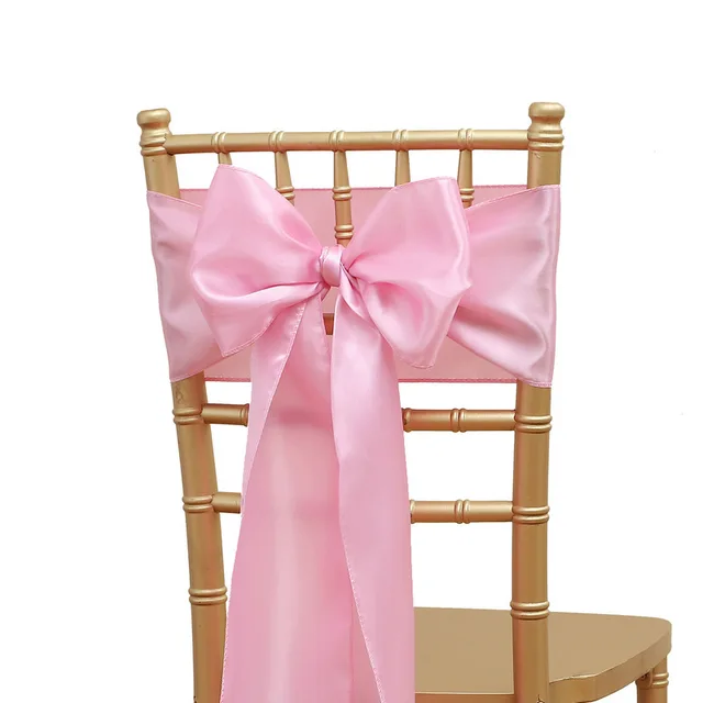 1 pièces produits de décoration de mariage rubans ruban couvre-chaise de Banquet nœuds sangles de chaise décoration de fête de Banquet Sillas 2