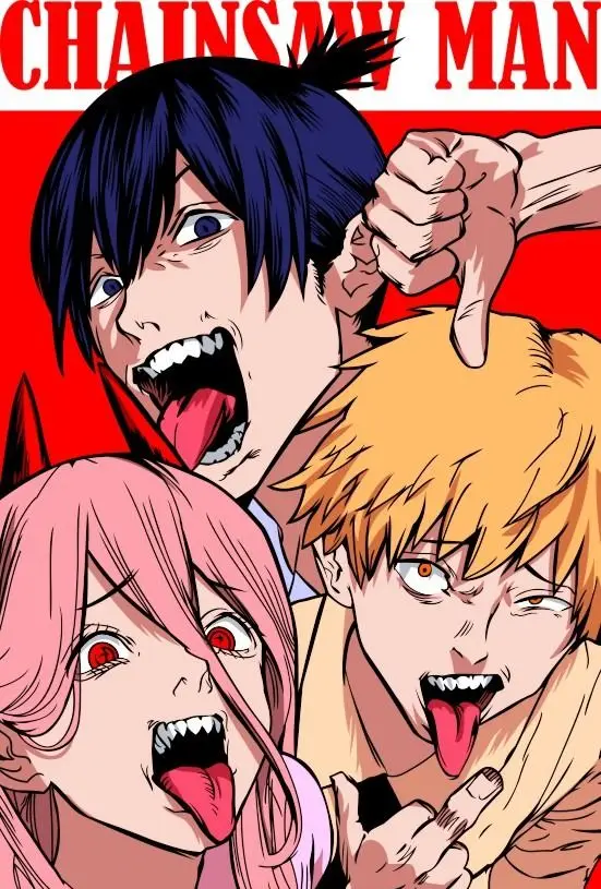 Chainsaw Man Anime Wall Art Canvas Poster