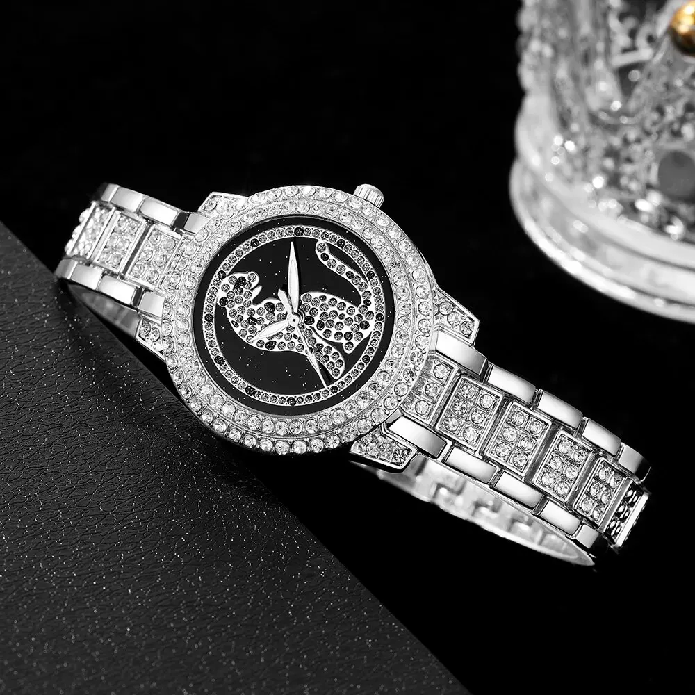 Women Watches Diamond Set Ladies Wrist Watches Rhinestone Womens Bracelet