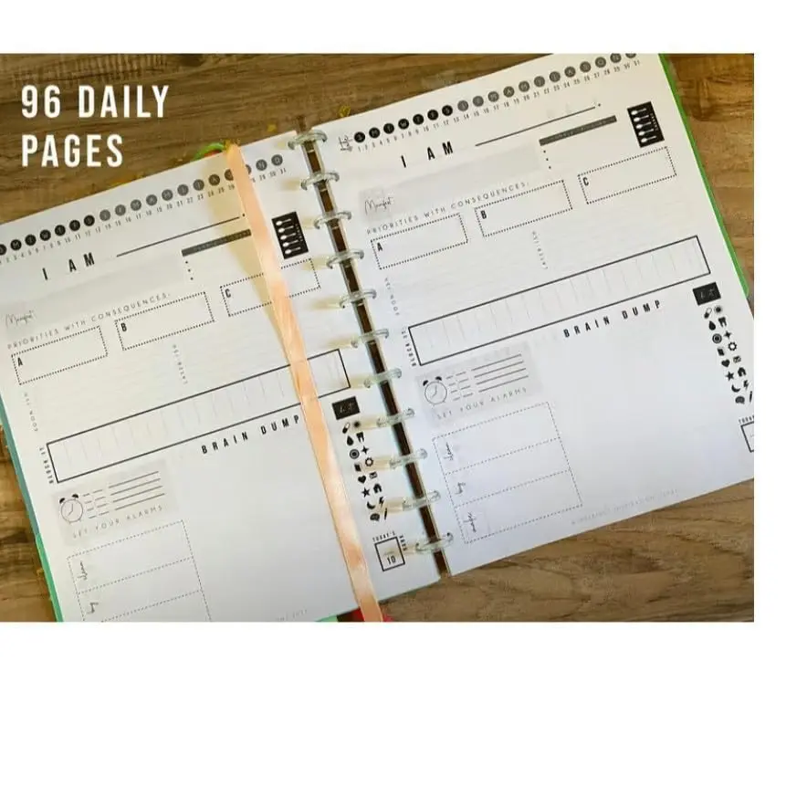 LIFE PLANNER, color planning book, PLANS + STUFF notepad
