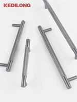 มือจับตู้ KEDLO ทำจากทองเหลืองแท้ ดีไซน์หรูหรา ลายขัดเงา สำหรับตู้เสื้อผ้า ตู้ครัว ลิ้นชัก สี Gunmetal 4