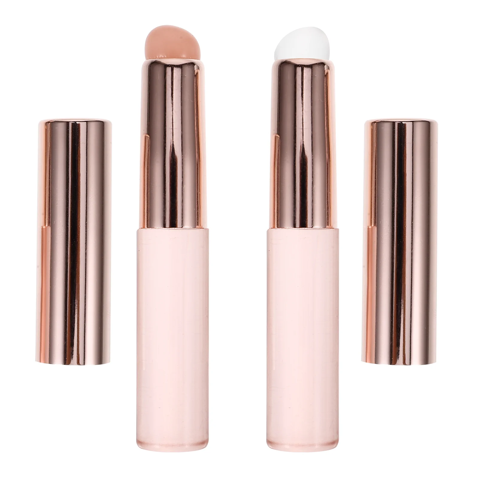 2pcs Nail Brush Nail Art Brush Manicure Tool Applicator Silicone Powder Brush for Accurate and Easy Application of Nail Powder 6
