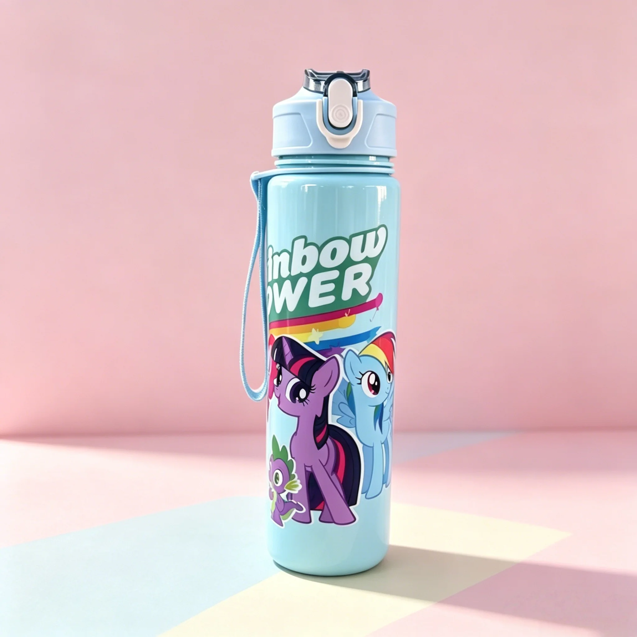 Charming Pony-Printed Leakproof Reusable Water Bottle – Durable, High-Grade & Lightweight
