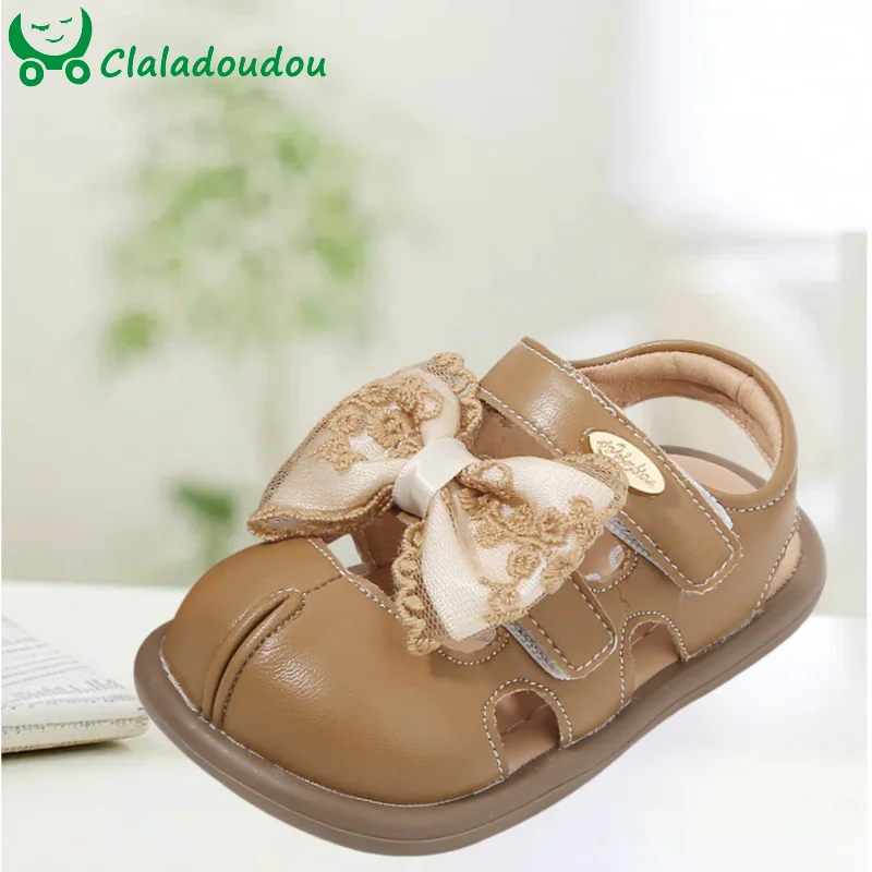 

Brand Summer Children Princess Shoes For Baby Birthday Girls Sandals Kids Barefoot Beach Sandals Soft Sole Non-slip Infant Shoes