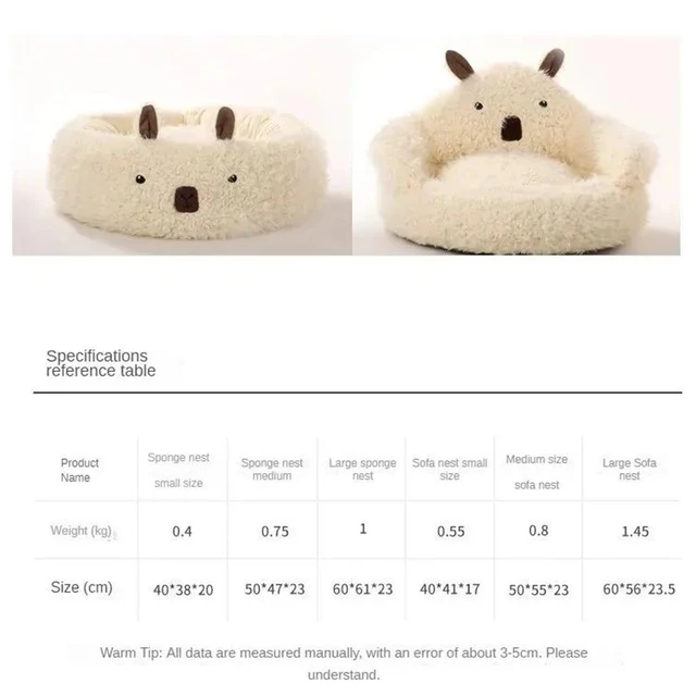 Bed Cats for Winter Warm Houses and Habitats House Accessories Kitten Cushions Beds Dog Puppy Accessory Pet Supplies Mat Goods 6