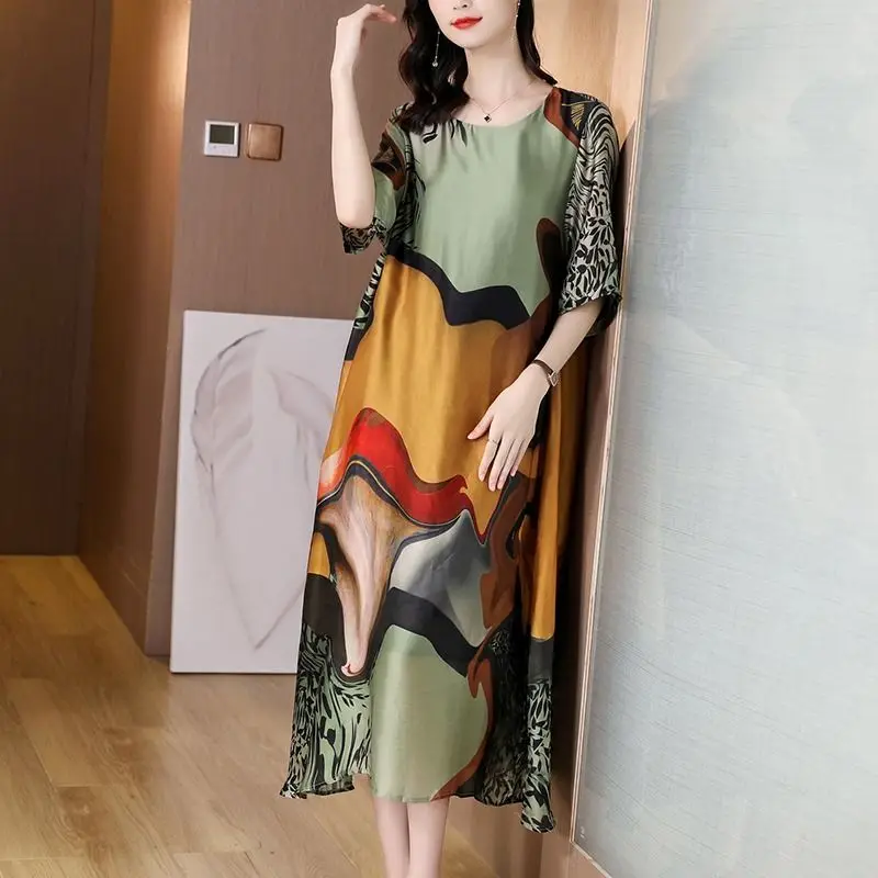 Vestidos Cortos Mujer Verano Casuales Vestido Playa Boho Estampados Flores Vestidos Playeros Rectos Diarios De Señora Bohemio Calle Estampado Floral Linea A Vestir Corto Sin Mangas Casual Sueltos M