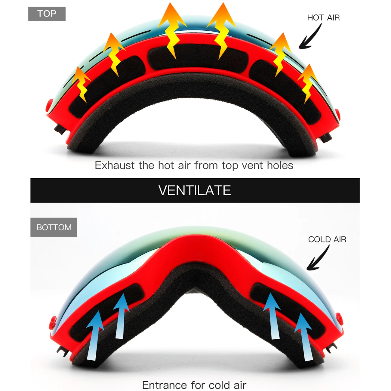 MAXJULI Ski Goggles - Interchangeable Lens - Premium Snow Goggles Snowboard Goggles For Men and Women ski item 6