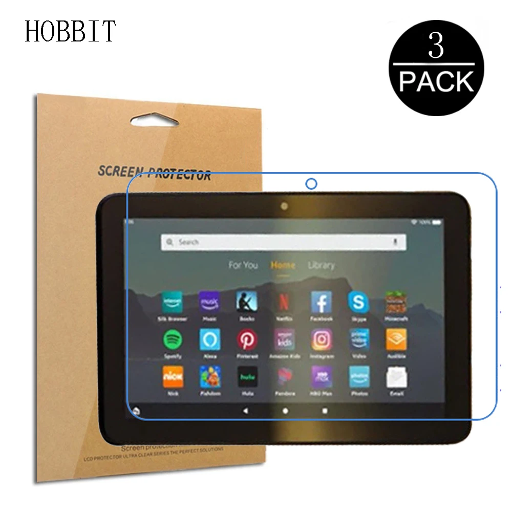 

3PCS Anti-shock Screen Protector Film For Kindle Fire 7 2022 HD Clear Nano Explosion-proof PET Tablet Protective Film Not Glass