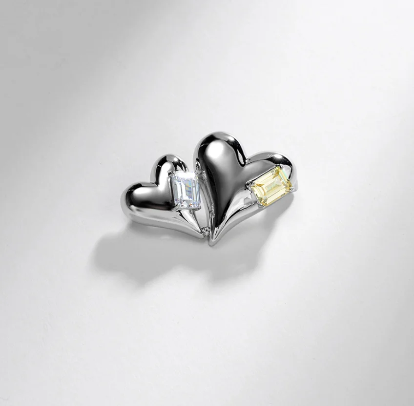 Advertising balloon love Brooch copper zircon suit metal Lapel pins accessories fashion jewelry for women