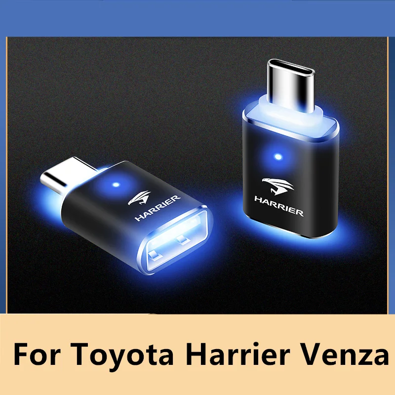 car charging adapter Weiza typec to usb data cable interface converter modification For Toyota Harrier Venza XU80