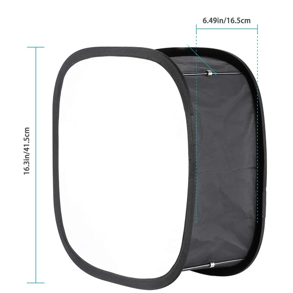 Photography Softbox Bowens Mount Softbox Portable Softbox 23*23 Softbox Diffuser for YONGNUO YN600L II YN900 YN300 YN300 III IV Led Video Light Panel Foldable Soft Filter