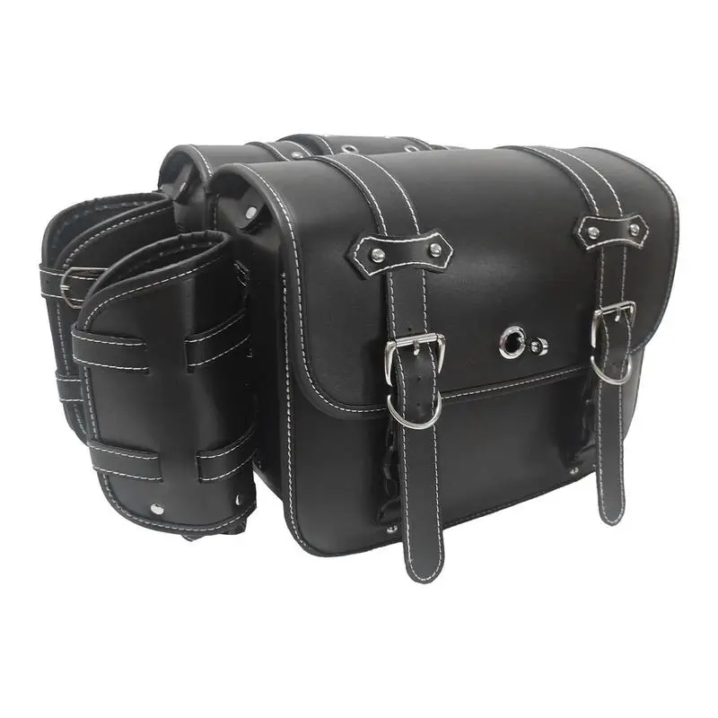 

Saddle Bags Motorcycles PU Leather Waterproof Saddle Bags Large Capacity Motorcycle Luggage Bag Universal Motorcycle Accessories