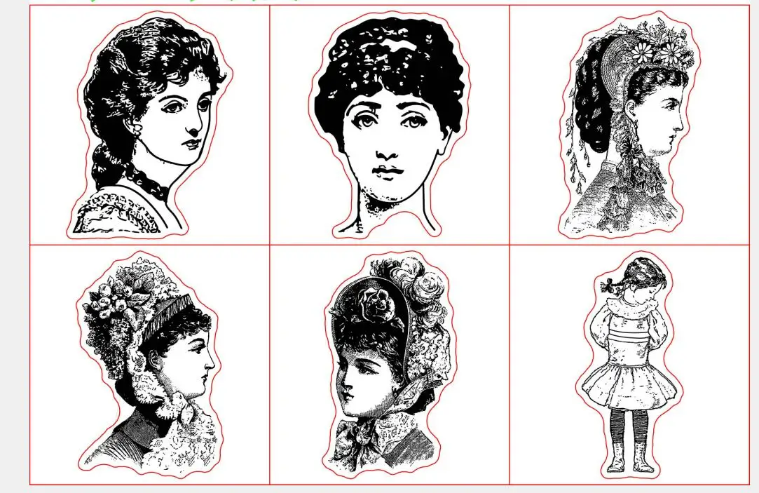 Girls Transparent Clear Stamps For DIY Scrapbooking/Card Making Fun Decoration Supplies B0002