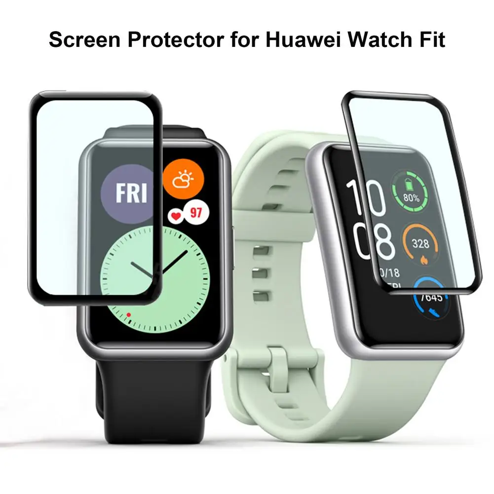 Tela Cheia de Vidro Temperado para Huawei Watch, 9D HD Screen Protector, Acessórios Smartwatch, Fit 2, Fit 2