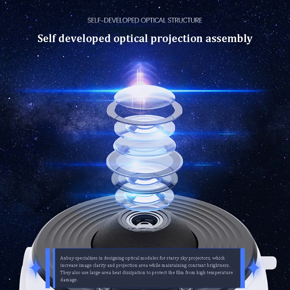 Night Light Galaxy Projector Starry Sky Projector 360&deg; Rotate Planetarium Lamp For Kids Bedroom Valentines Day Gift Wedding Deco