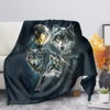 Print  Wolf Pattern King Queen Size All Super Soft Lightweight Blanket for Bed SofaWarm 2