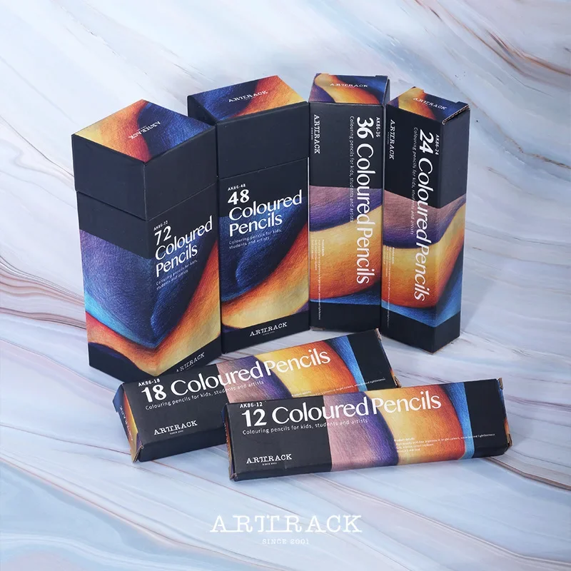 

12/18/24/36/48/72 цветов художественные цветные свинцовые искусственные деревянные карандаши, Набор цветных карандашей ручной росписи, школьные принадлежности