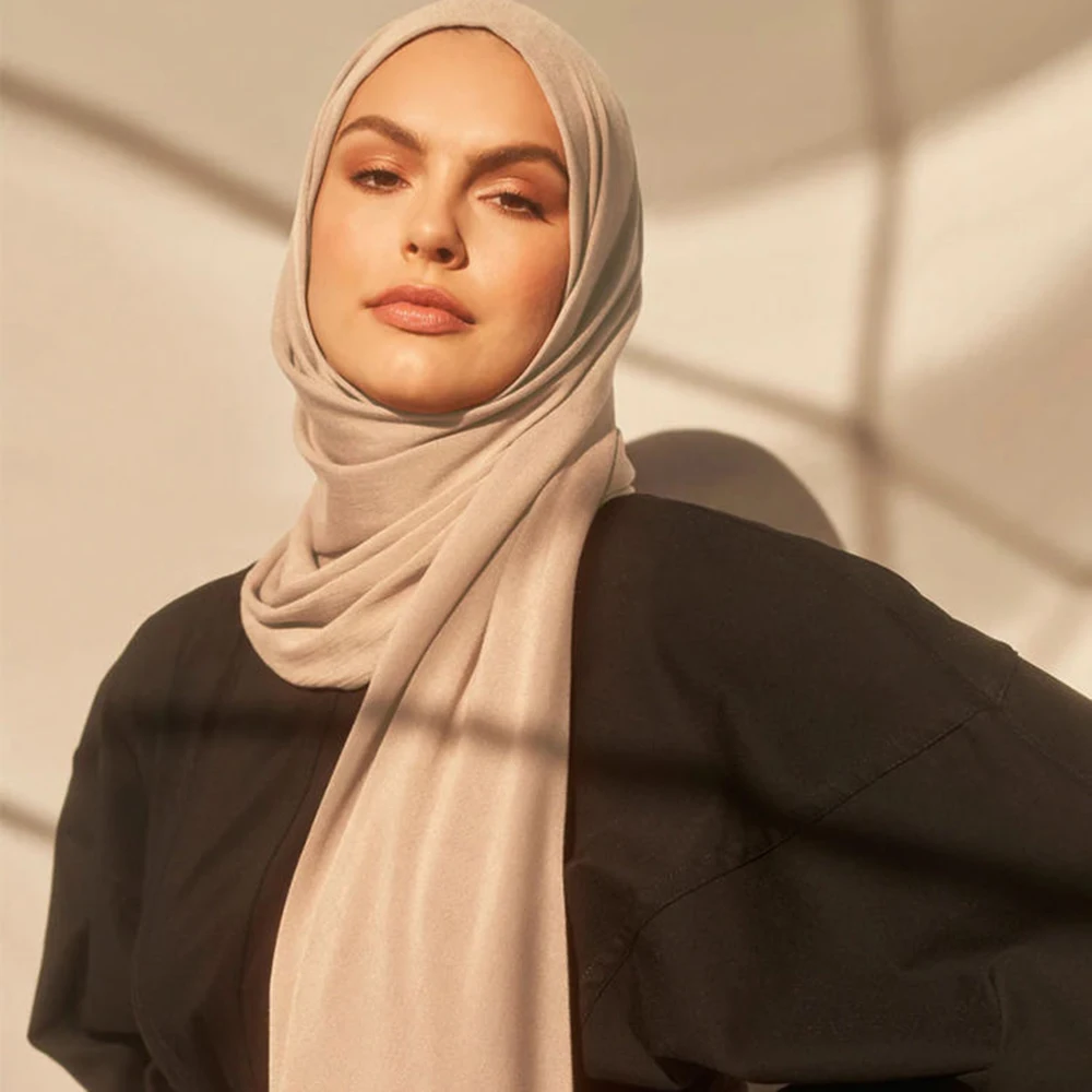 Nova chegada crinkle cetim chiffon hijab cachecol simples xales