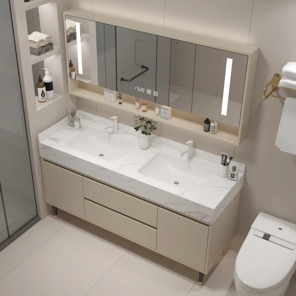 Simple Modern Bathroom Vanities Vintage Partition Vanity Vanity Bathroom Vanities Storage Shower Mobiletto Bagno Furniture