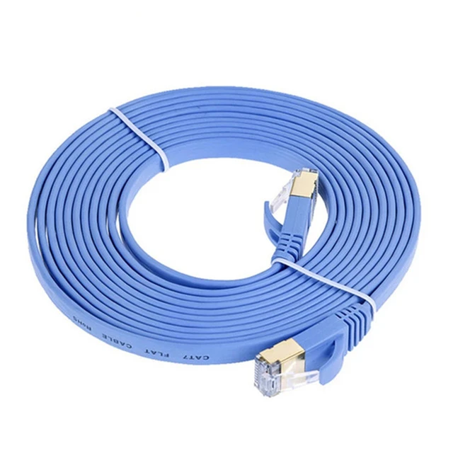 CAT7 RJ45 ROUND LAN Network Ethernet Cable 10G ( 3M 5M 15M 25M 30M