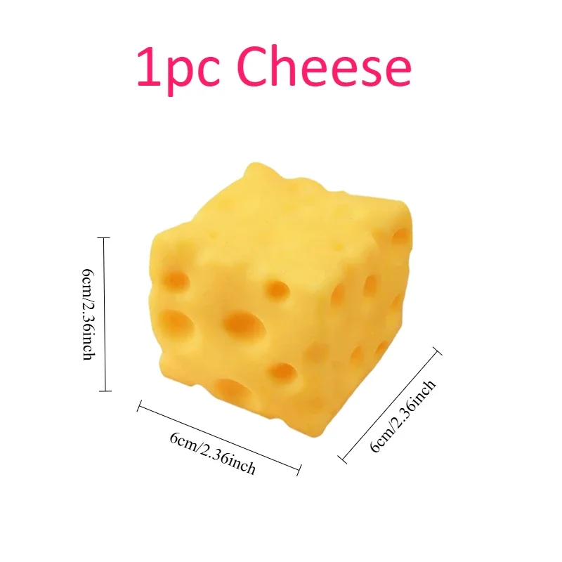 Giant Extra-Large Cheese Squeeze Toy for Stress Relief and Sensory Play