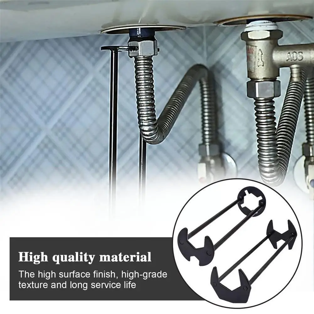 

Multifunctional Sink Wrench Anti-slip Kitchen Sink Wrench Tools Repair Faucet Bathroom Installation Plumbing