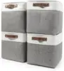 Cube Storage Bins, Collapsible Fabric Storage Box, Closet Baskets with Handles for Organizing, Shelf, Toys, Clothes 1