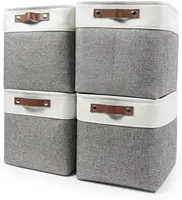 Cube Storage Bins, Collapsible Fabric Storage Box, Closet Baskets with Handles for Organizing, Shelf, Toys, Clothes 1