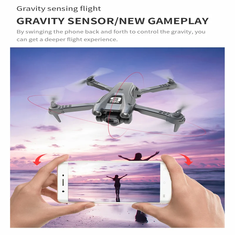 전문가용 미니 리모컨 드론, K9 4K HD 항공 듀얼 카메라, 와이파이 FPV 접이식 드론 쿼드콥터, RC 헬리콥터 장난감 선물, 신제품