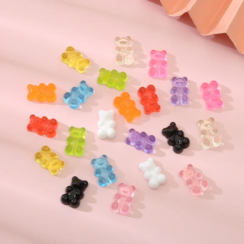 

100 шт., бусины из смолы, 11 х18 мм