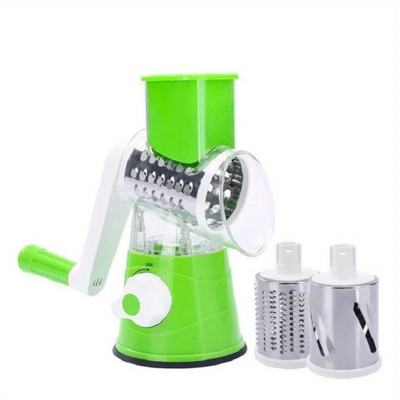 Vegetable Slicer Multifunctional Fruit Slicer TableTop Drum Grater Manual Food Grater Roller Vegetable Grater Potato Grater vegetable slicer